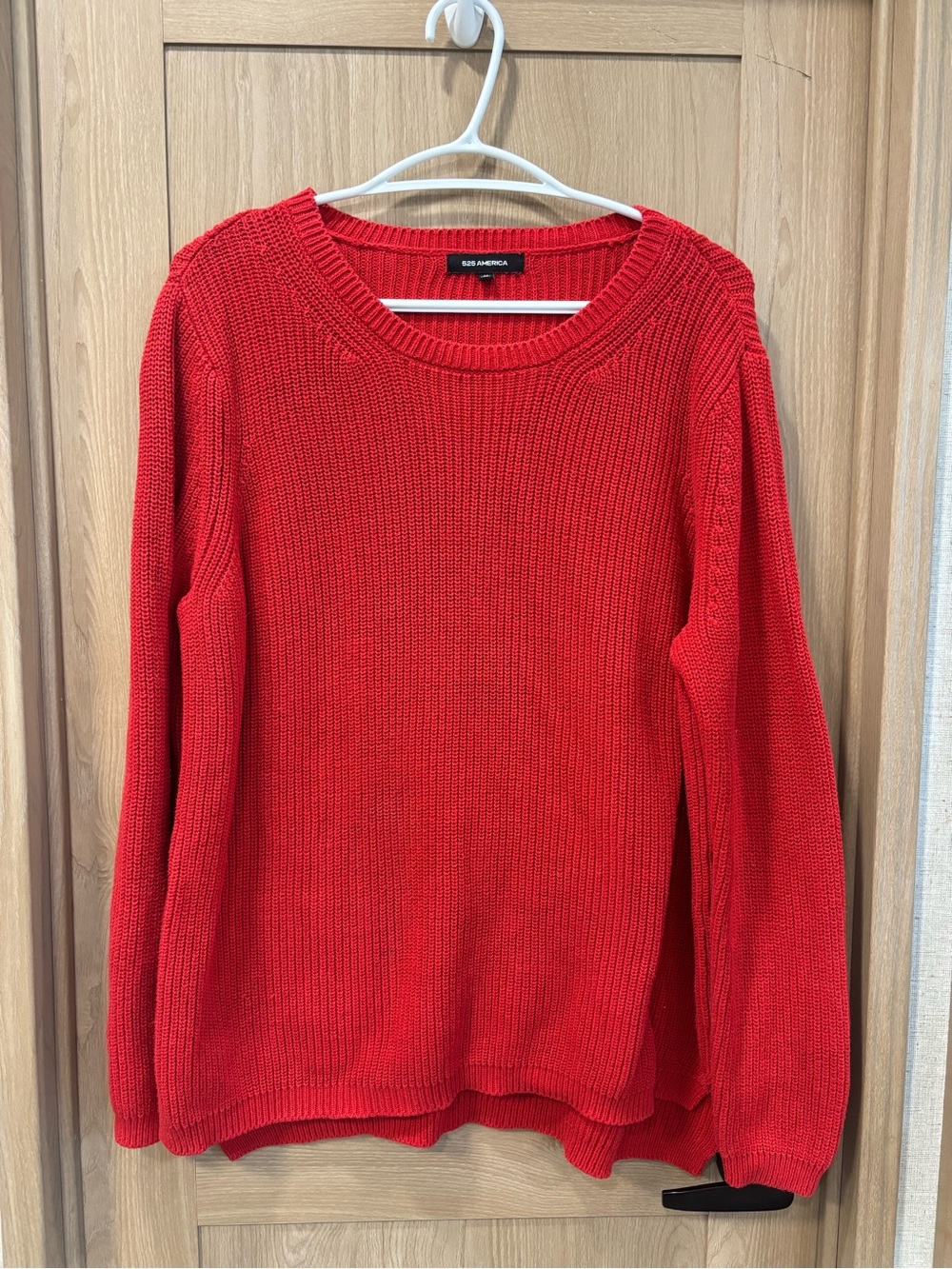 525 America Emma High Low Knit Sweater Size M French Country Festival